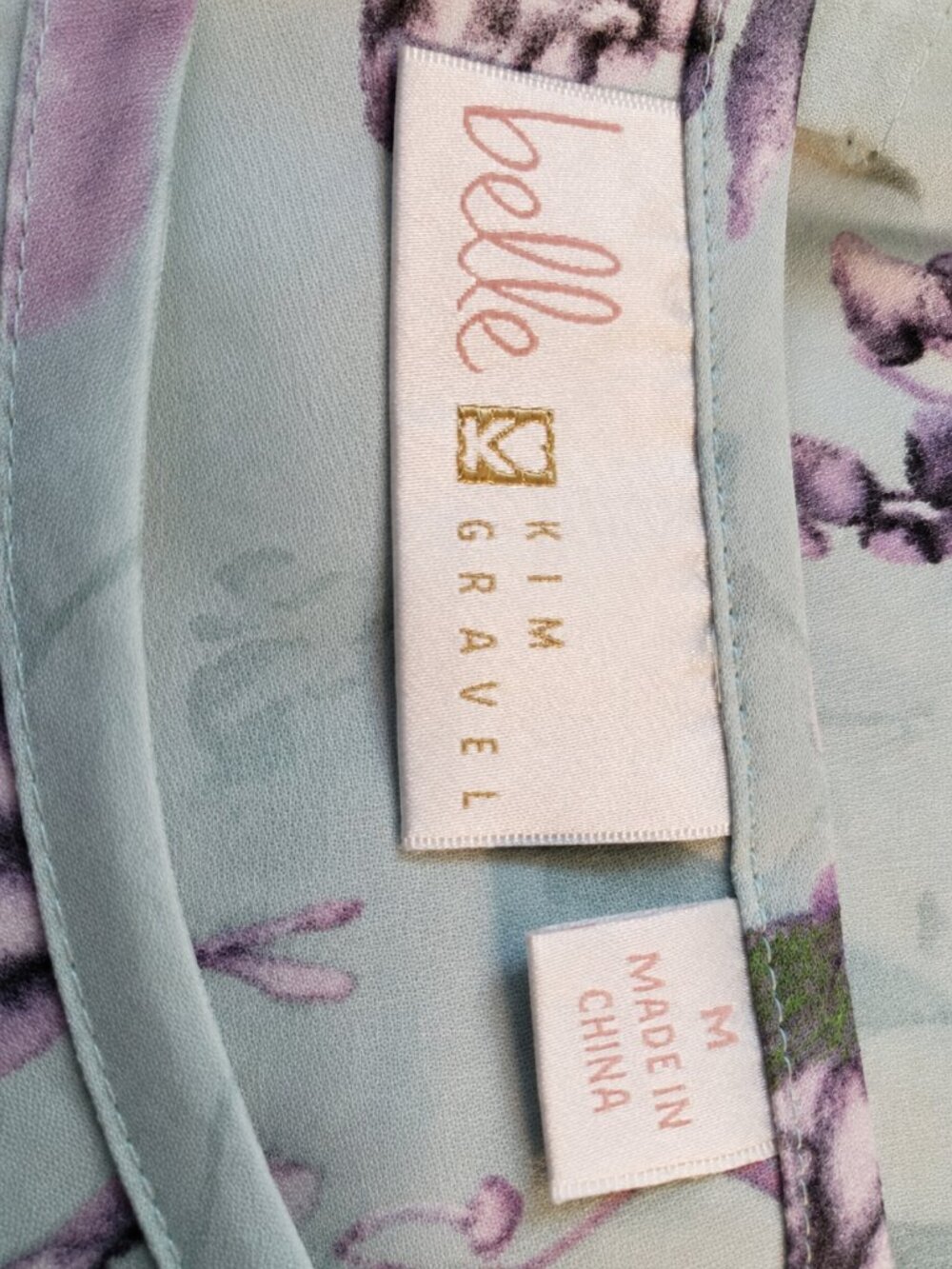 Belle by Kim Gravel Floral Bell Sleeve Top | Size M - Picture 5 of 5